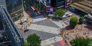 东京涉谷的时间流逝