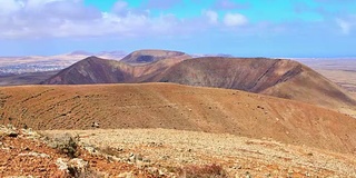 Bayuyo火山时间流逝- Corralejo;文图拉岛