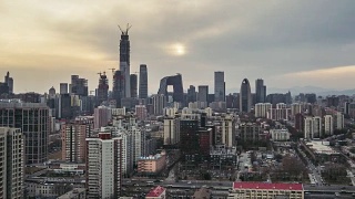 T/L PAN Beijing Urban Skyline /北京，中国视频素材模板下载