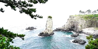 Jeju-do Oedolgae岩在济州岛