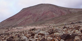 Montaña罗哈景色在富埃特文图拉，加那利群岛的地标