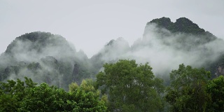 老挝迷雾山的4k延时拍摄。
