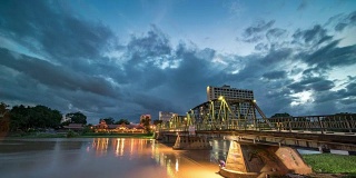 泰国清迈的铁桥
