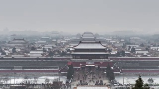 T/L WS PAN Forbidden City in Winter /北京，中国视频素材模板下载