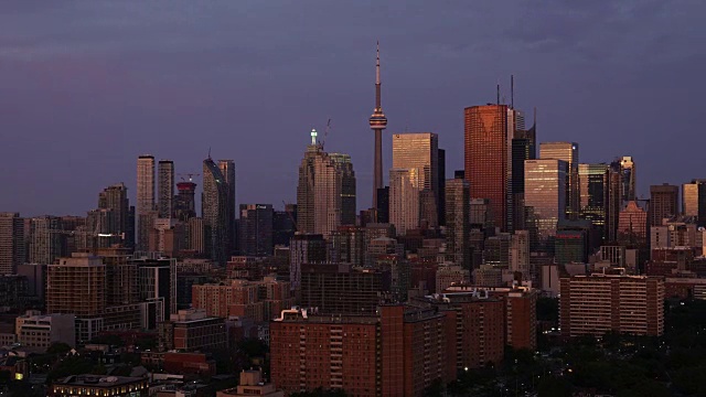 多伦多城市景观时间推移日出