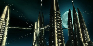 Space Techno City 1 HD Loop
