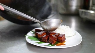 中国厨师做中国菜视频素材模板下载