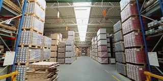 生产镶木地板的工厂。