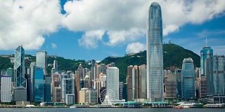 维多利亚港和香港岛的天际线-超拍