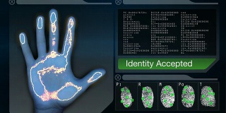 指纹扫描仪/身份接受