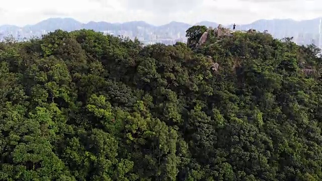 香港狮子山的城市景观