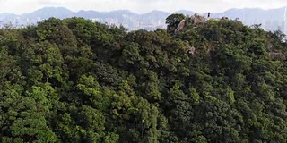 香港狮子山的城市景观