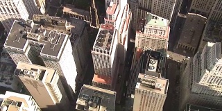 鸟瞰图华尔街-金融区，纽约，美国