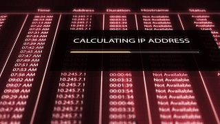 计算IP地址ALT的数字服务器视频素材模板下载