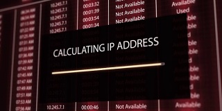 计算IP地址的数字服务器