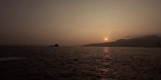 南中国海海滩上的日落