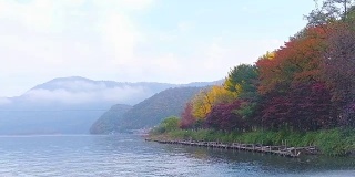 韩国秋季的奈美岛