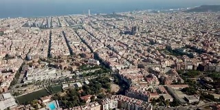 巴塞罗那的现代城市景观