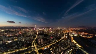 深圳现代建筑外观，时光流逝视频素材模板下载