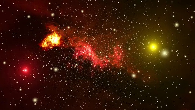 4K星系，星云空间背景，3D动画渲染