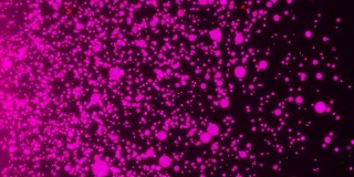 许多抽象的小紫粒子在空间中，计算机生成抽象的背景