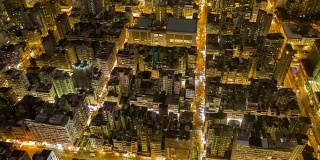 4k的香港城市夜景