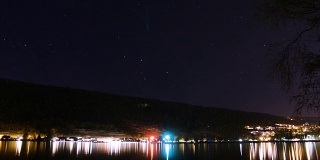 湖面上的星空