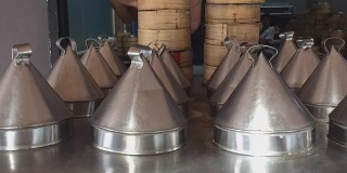 中式蒸饺在泰国餐厅出售