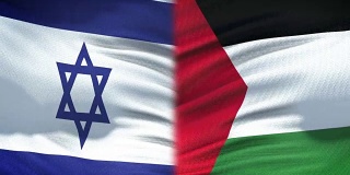 以色列和巴勒斯坦旗帜的背景，外交和经济关系