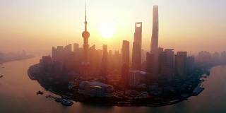 中国上海鸟瞰图