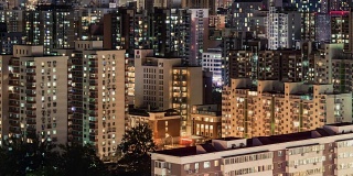 T/L HA Grid Apartment, Windows twinkle at Night /北京，中国