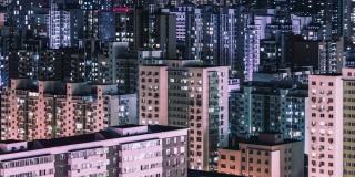 T/L HA Grid Apartment at Night /北京，中国