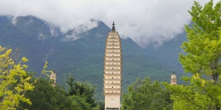中国云南大理崇生寺三塔。