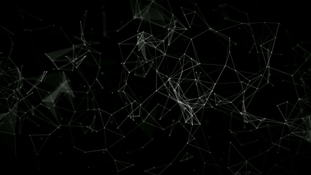 丛白色的黑色背景渲染4k动画视频。