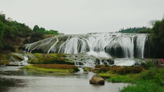 黄果树瀑布位于贵州视频素材模板下载