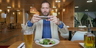 人为Instagram的食物制作图片-股票视频