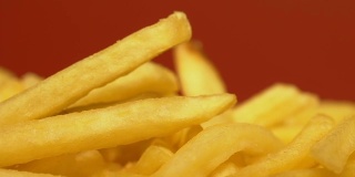关闭薯条，不健康的高脂肪食物与大量的卡路里