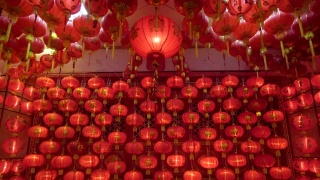 Chinese lantern,for celebrate Chinese New Year, Chinese red lantern,for celebrate spring festival视频素材模板下载