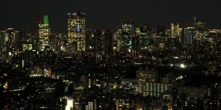 日落时分的东京市景