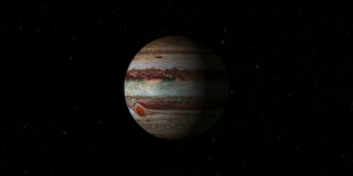 旋转行星木星-全中心