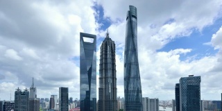 4K:中国上海地标摩天楼