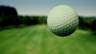 高尔夫球在空中-超级慢动作视频素材模板下载