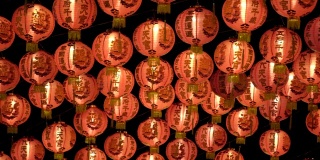 在中国新年的中国灯笼