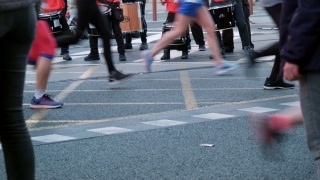 巴塞罗那马拉松选手视频素材模板下载