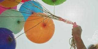 气球在字符串
