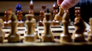 国际象棋中的卒棋视频素材模板下载