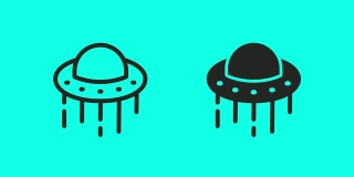 UFO图标-矢量动画