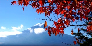 富士山鸟瞰图，藤吉田，日本。