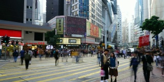 香港铜锣湾地区的人口和交通状况