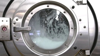 干洗机工业尺寸洗衣机慢速静态视频素材模板下载